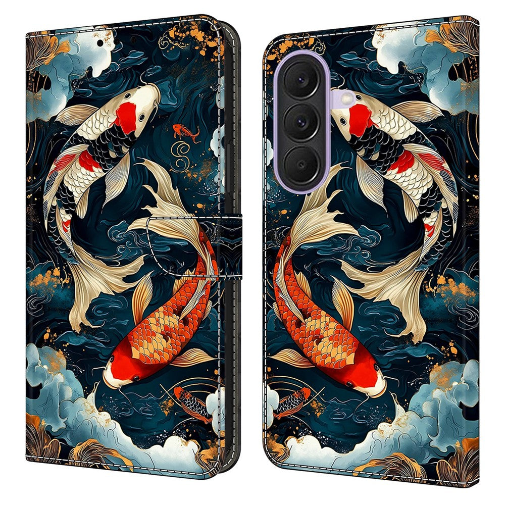 For Samsung Galaxy A27 5G Wallet Stand Case Pattern Printing Leather Phone Cover