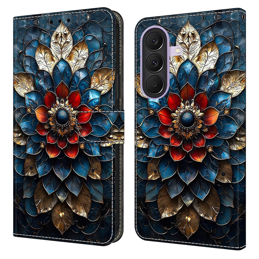 For Samsung Galaxy A27 5G Wallet Stand Case Pattern Printing Leather Phone Cover