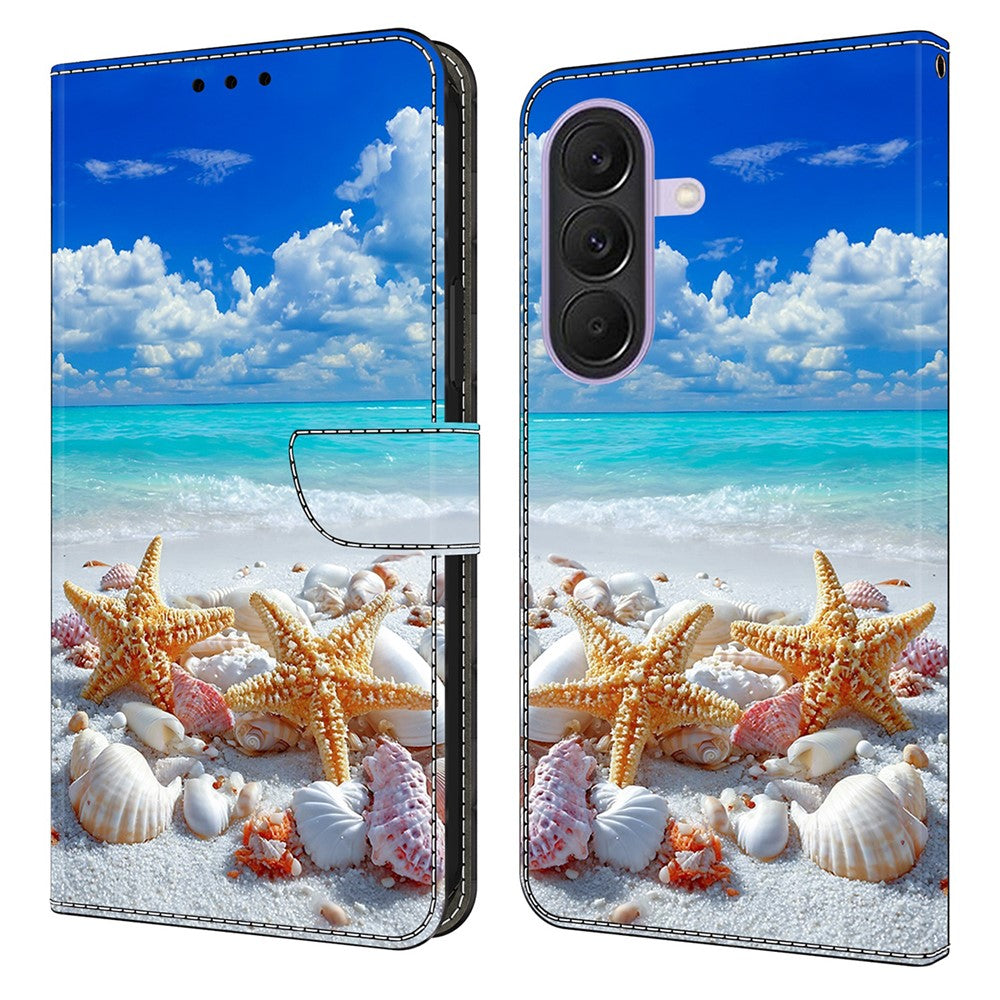 For Samsung Galaxy A27 5G Wallet Stand Case Pattern Printing Leather Phone Cover