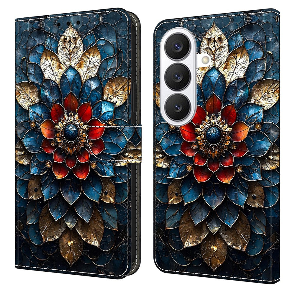 For Samsung Galaxy S26 Wallet Stand Case Pattern Printing Leather Phone Cover