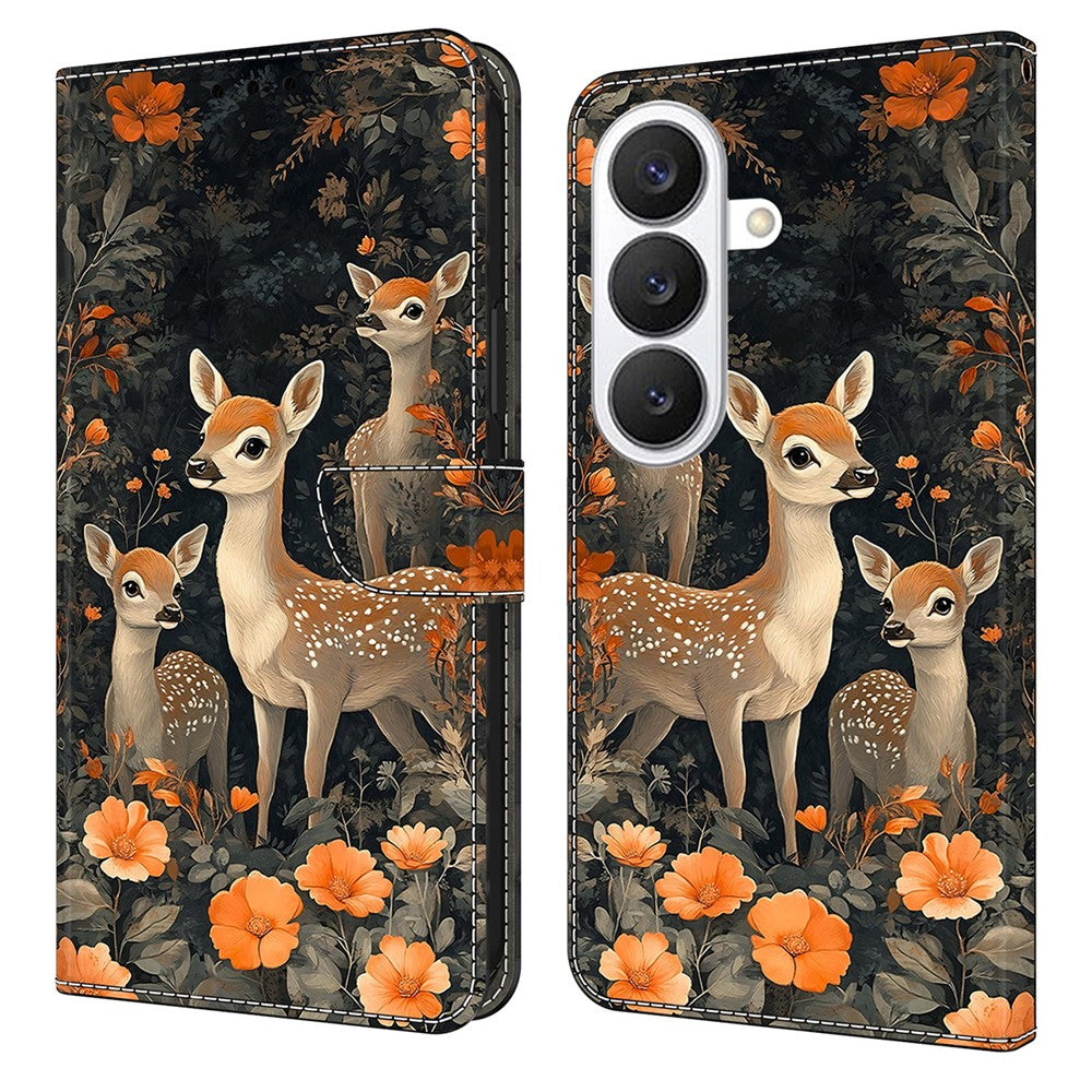 For Samsung Galaxy S26 Wallet Stand Case Pattern Printing Leather Phone Cover
