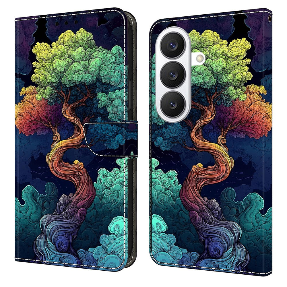 For Samsung Galaxy S26 Wallet Stand Case Pattern Printing Leather Phone Cover