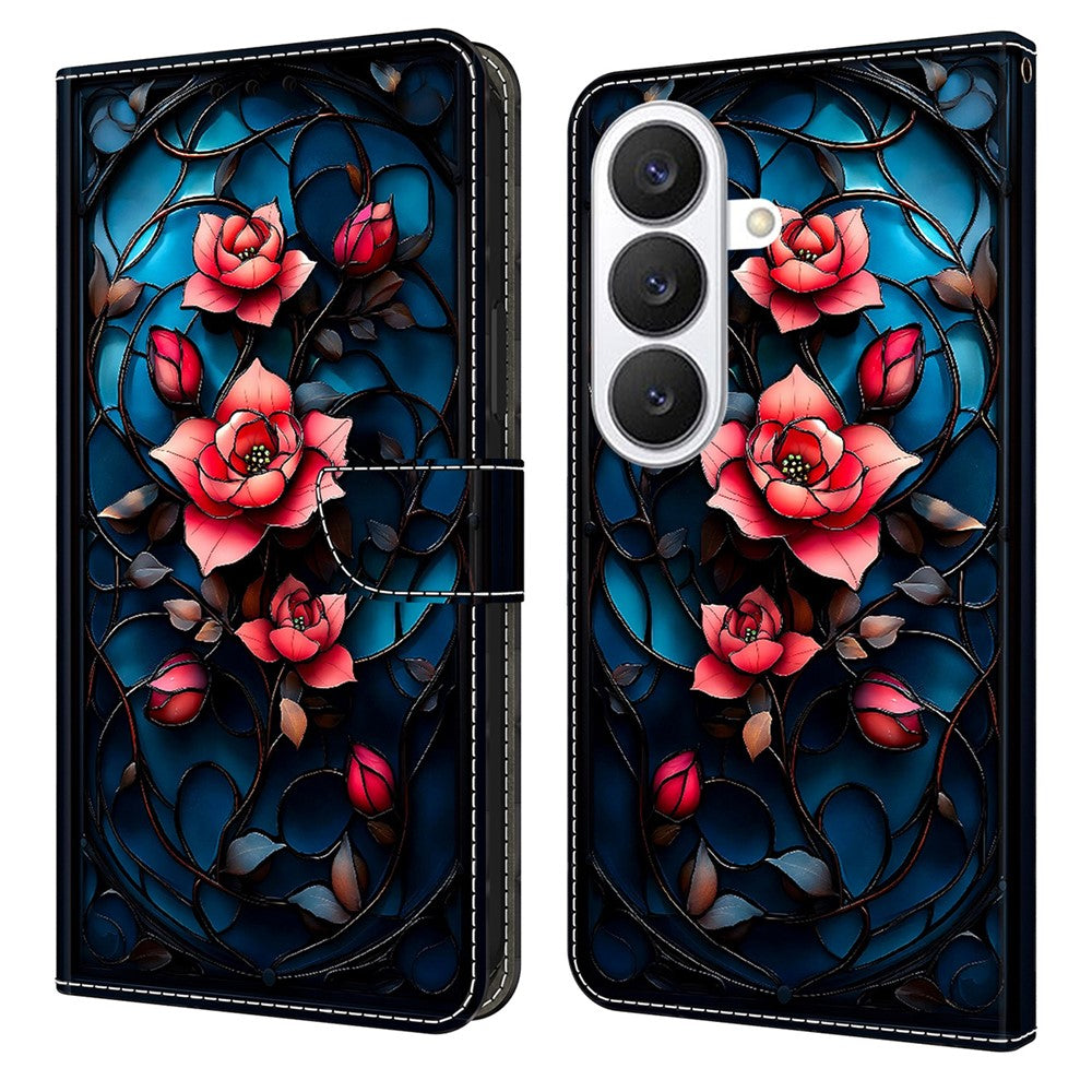 For Samsung Galaxy S26 Wallet Stand Case Pattern Printing Leather Phone Cover