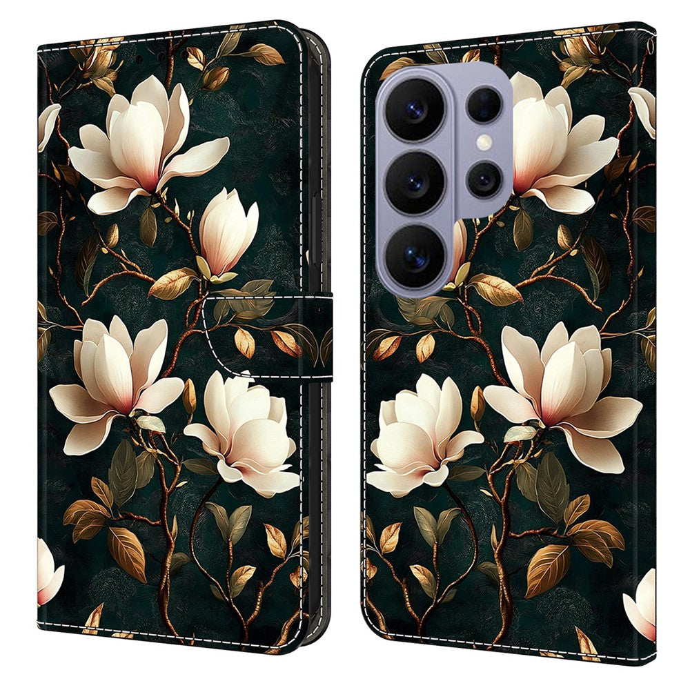 For Samsung Galaxy S26 Ultra Wallet Stand Case Pattern Printing Leather Phone Cover