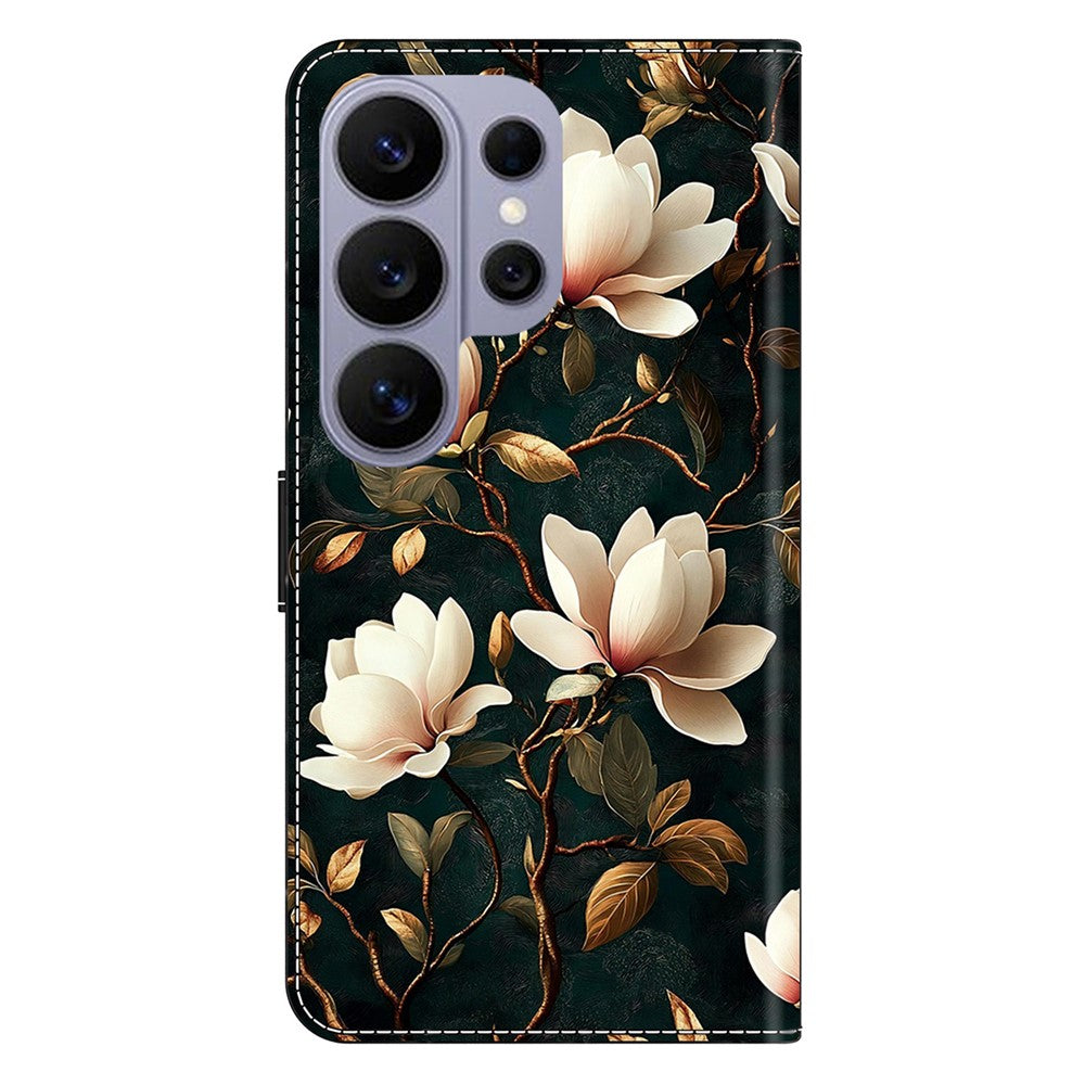 For Samsung Galaxy S26 Ultra Wallet Stand Case Pattern Printing Leather Phone Cover