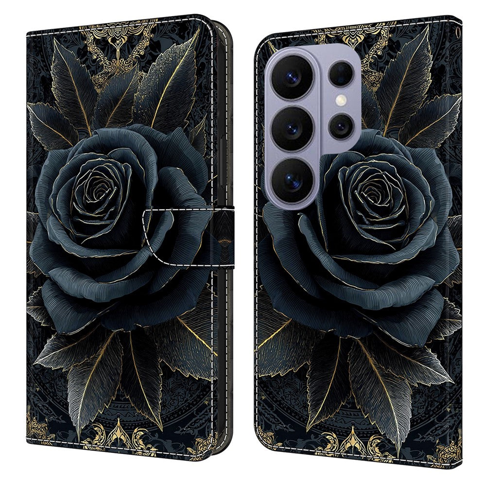 For Samsung Galaxy S26 Ultra Wallet Stand Case Pattern Printing Leather Phone Cover