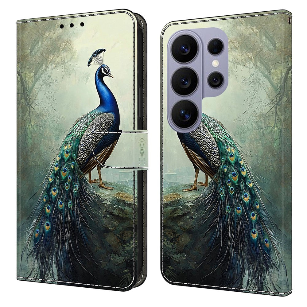 For Samsung Galaxy S26 Ultra Wallet Stand Case Pattern Printing Leather Phone Cover