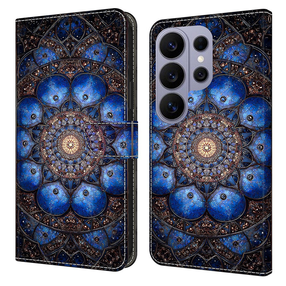 For Samsung Galaxy S26 Ultra Wallet Stand Case Pattern Printing Leather Phone Cover