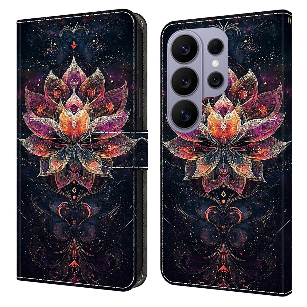 For Samsung Galaxy S26 Ultra Wallet Stand Case Pattern Printing Leather Phone Cover