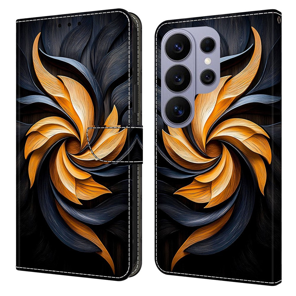 For Samsung Galaxy S26 Ultra Wallet Stand Case Pattern Printing Leather Phone Cover