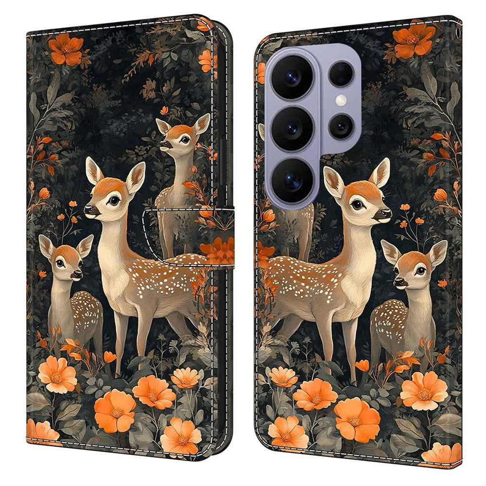 For Samsung Galaxy S26 Ultra Wallet Stand Case Pattern Printing Leather Phone Cover