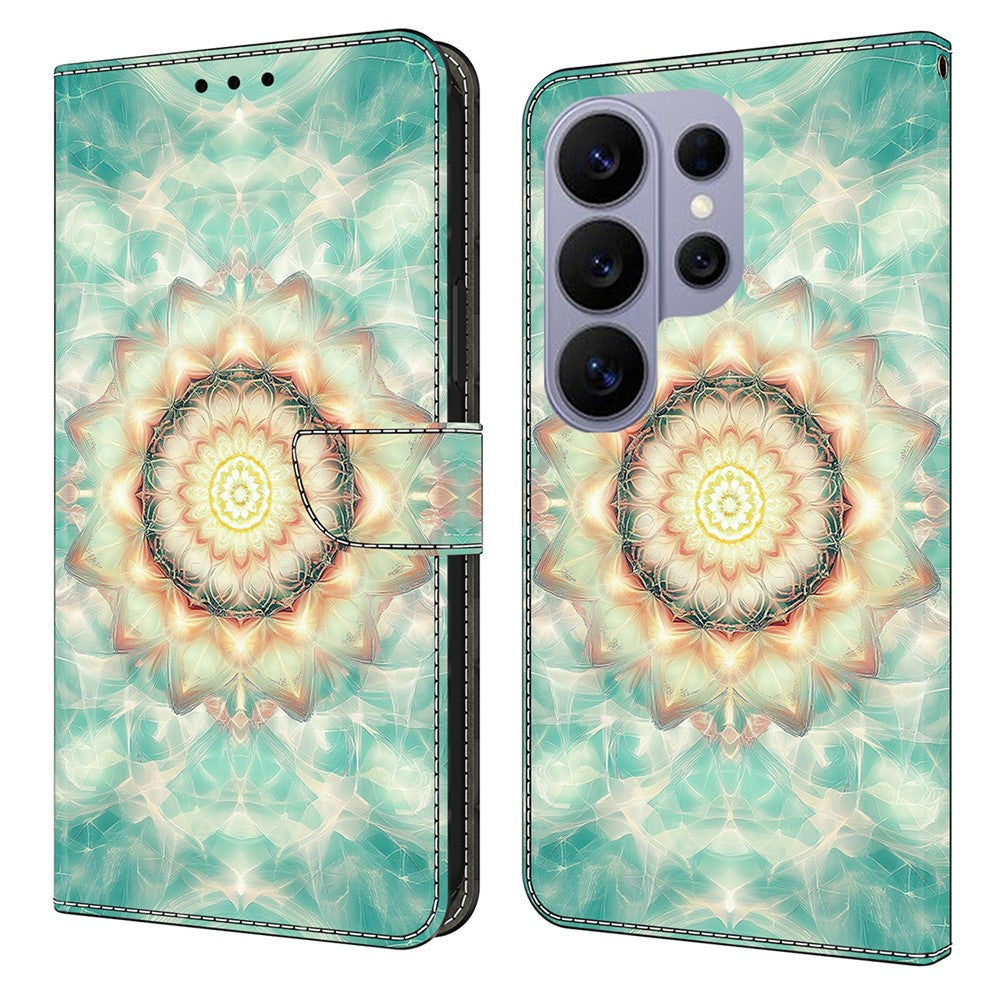 For Samsung Galaxy S26 Ultra Wallet Stand Case Pattern Printing Leather Phone Cover
