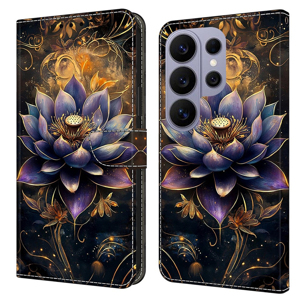 For Samsung Galaxy S26 Ultra Wallet Stand Case Pattern Printing Leather Phone Cover