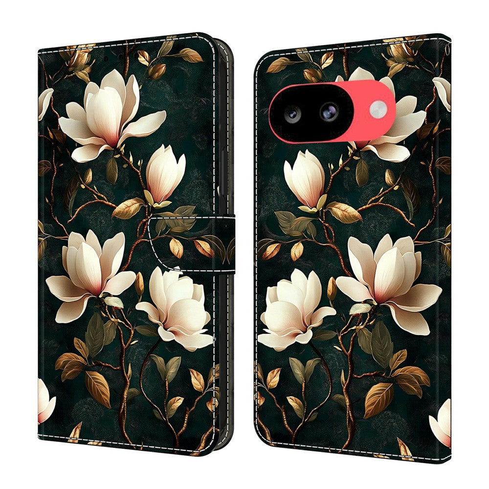 For Google Pixel 10a Wallet Stand Case Pattern Printing Leather Phone Cover