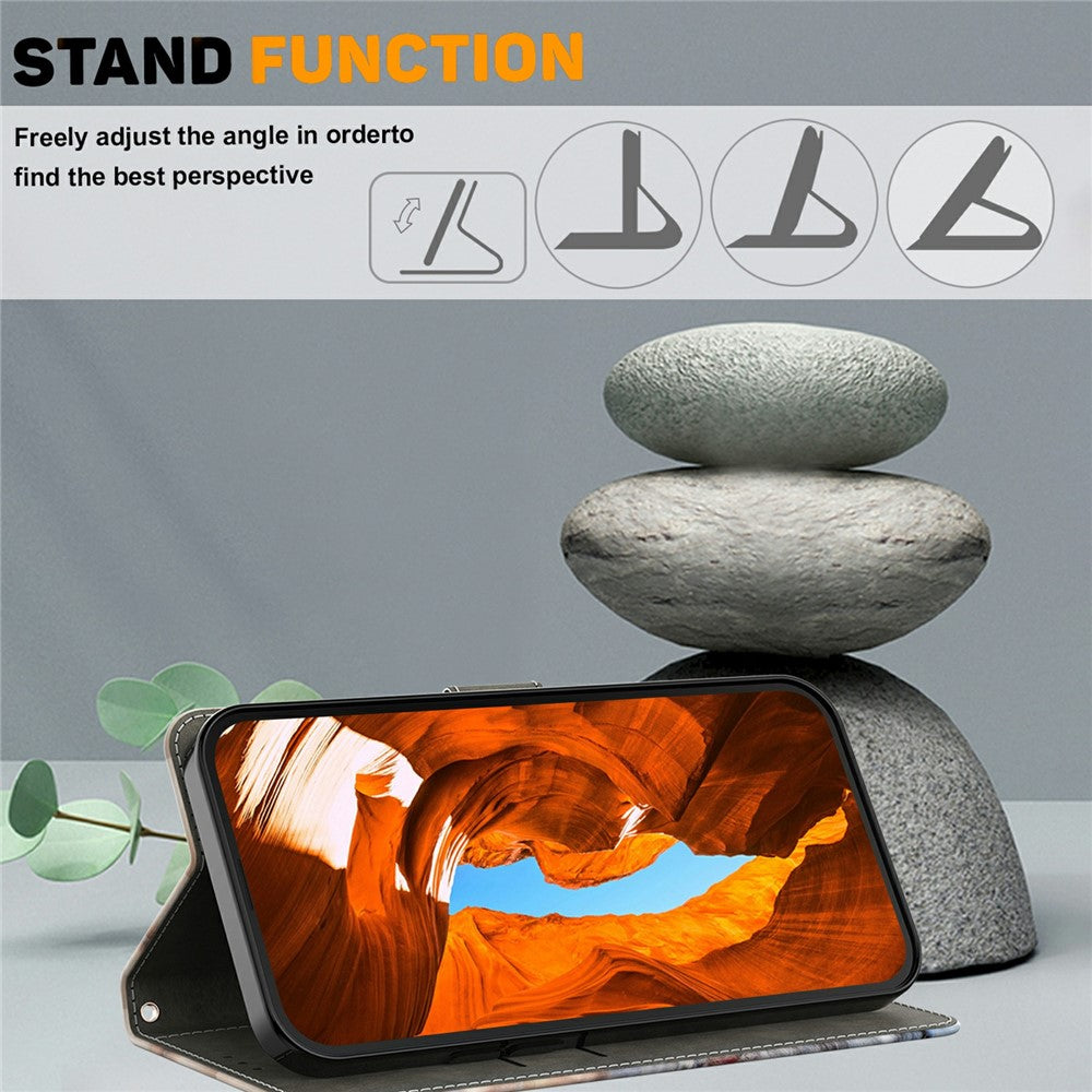 For Google Pixel 10a Wallet Stand Case Pattern Printing Leather Phone Cover