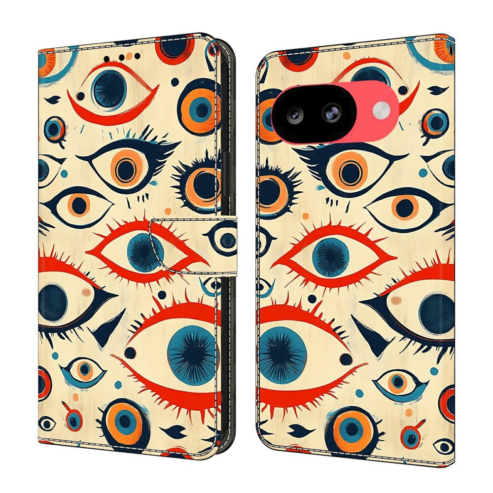 For Google Pixel 10a Wallet Stand Case Pattern Printing Leather Phone Cover