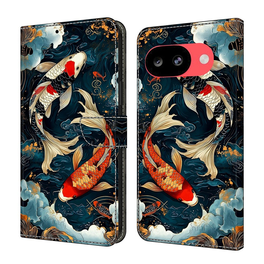 For Google Pixel 10a Wallet Stand Case Pattern Printing Leather Phone Cover