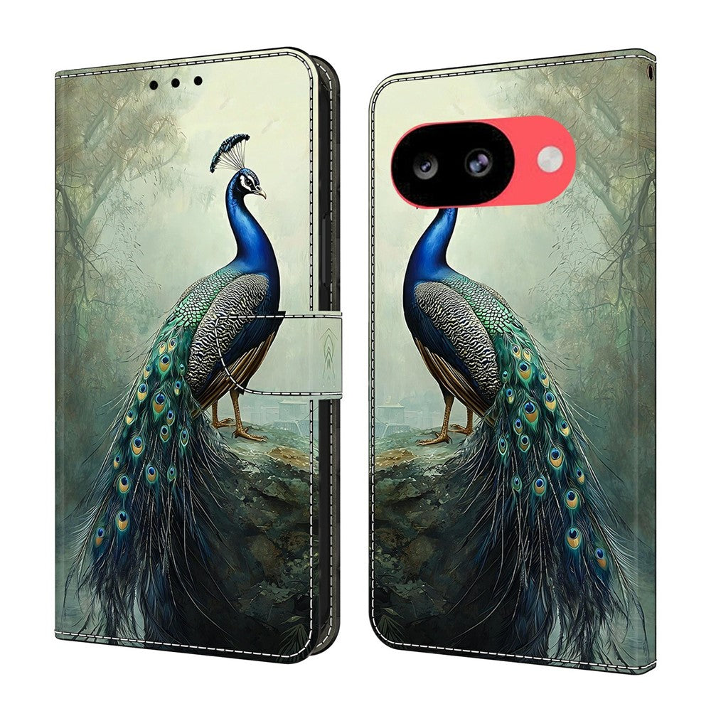 For Google Pixel 10a Wallet Stand Case Pattern Printing Leather Phone Cover