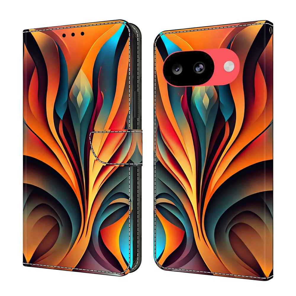 For Google Pixel 10a Wallet Stand Case Pattern Printing Leather Phone Cover