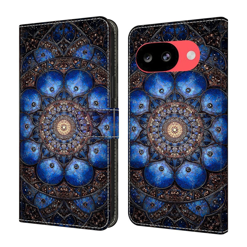 For Google Pixel 10a Wallet Stand Case Pattern Printing Leather Phone Cover