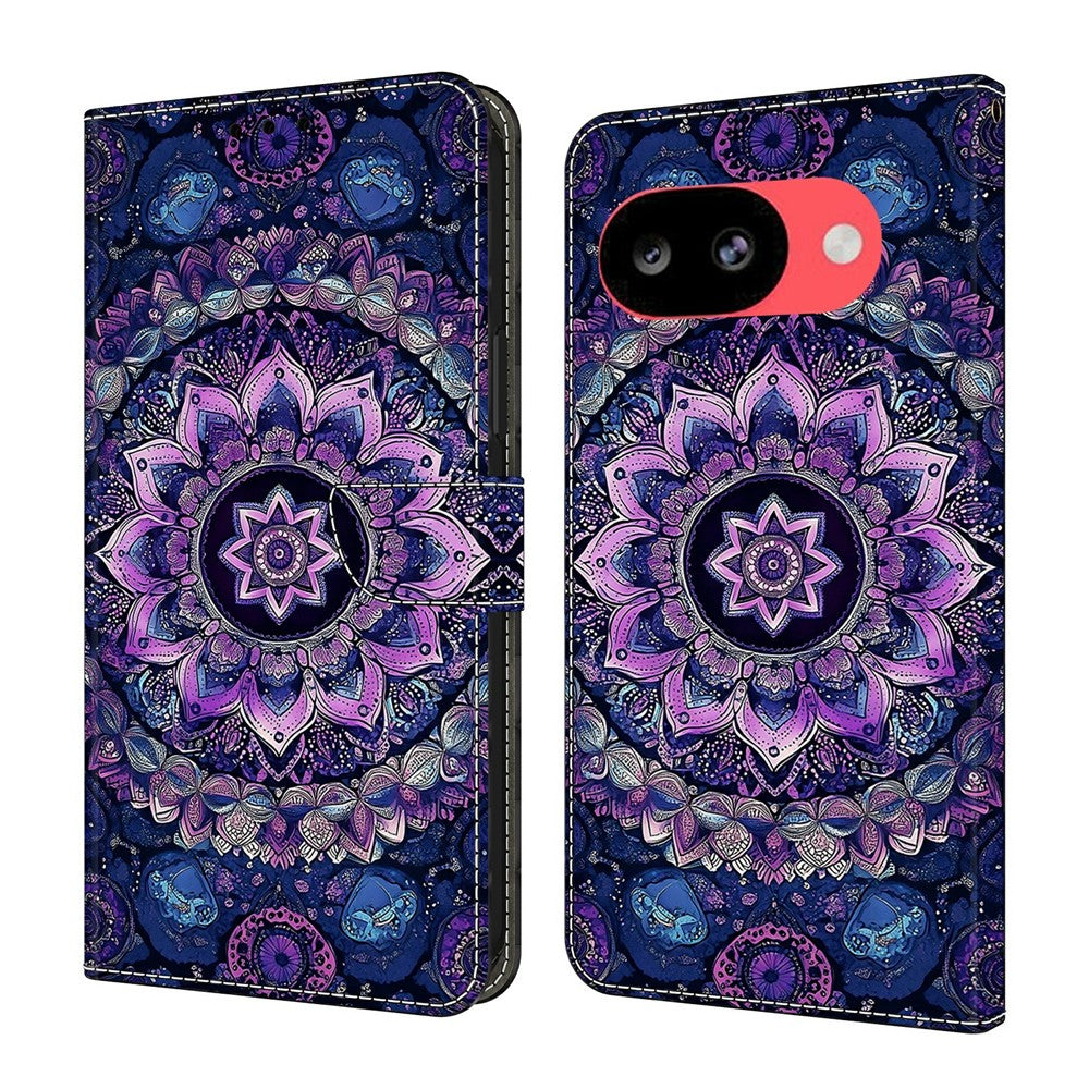 For Google Pixel 10a Wallet Stand Case Pattern Printing Leather Phone Cover