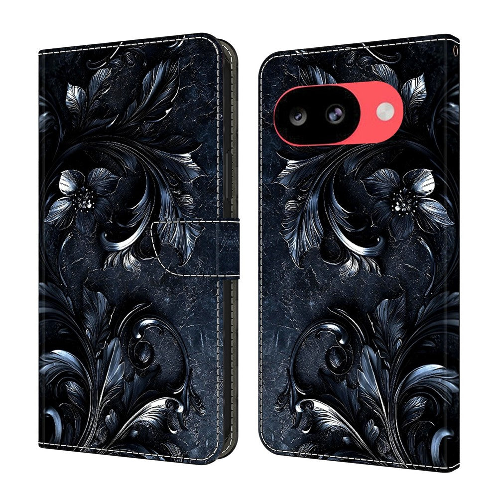 For Google Pixel 10a Wallet Stand Case Pattern Printing Leather Phone Cover