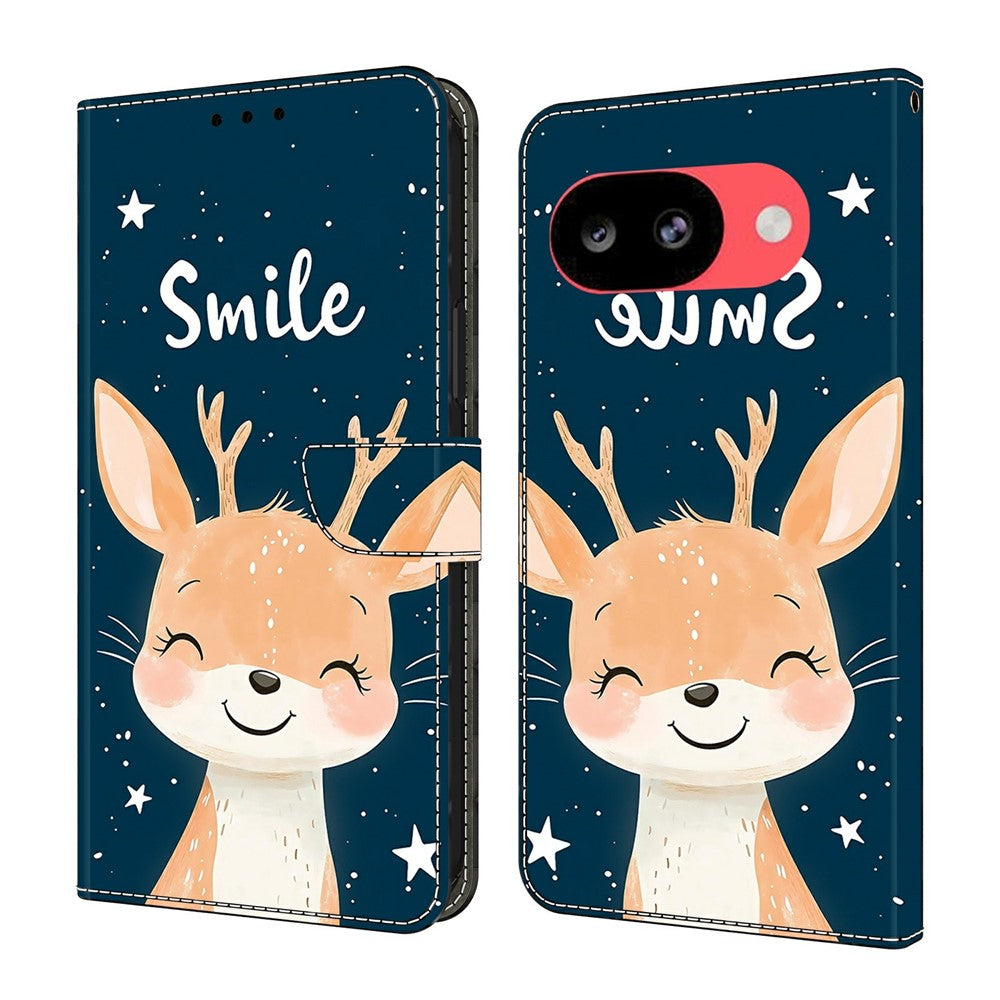 For Google Pixel 10a Wallet Stand Case Pattern Printing Leather Phone Cover