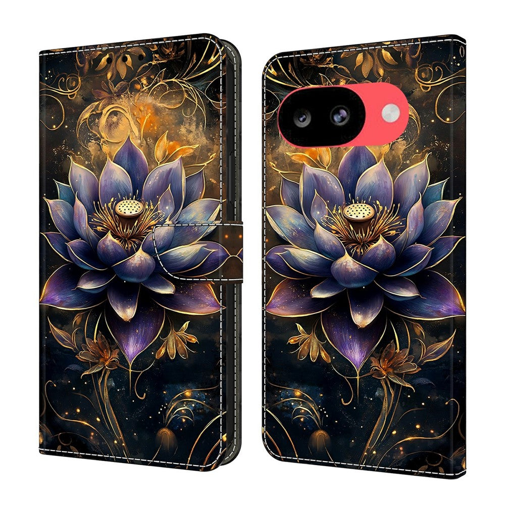 For Google Pixel 10a Wallet Stand Case Pattern Printing Leather Phone Cover