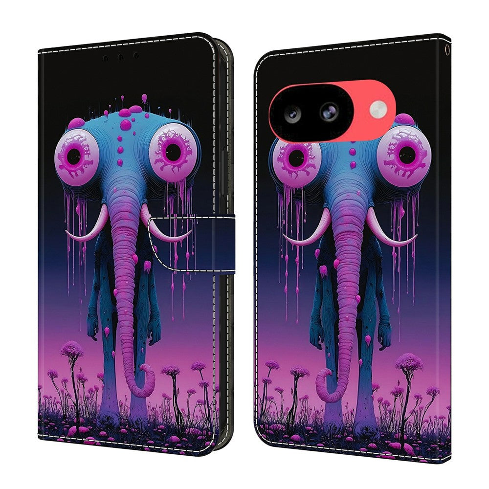 For Google Pixel 10a Wallet Stand Case Pattern Printing Leather Phone Cover