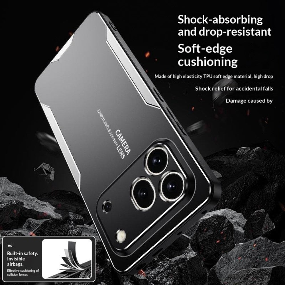 For Honor 600 Pro 5G Phone Case Aluminium Alloy TPU PC Back Cover