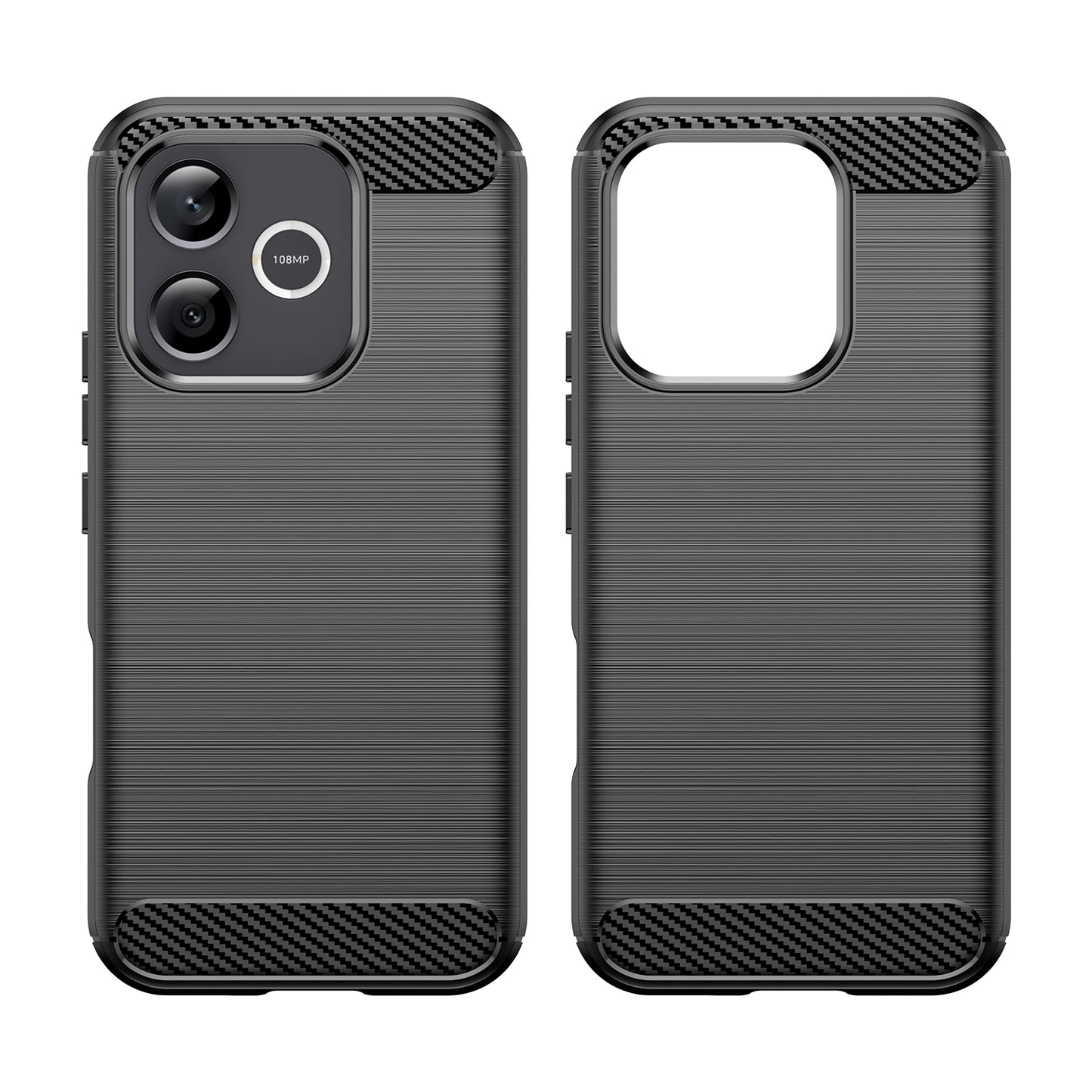 WANLONFENG for Honor 600 Lite 5G Case with Screen Film  LS Series Big Lens Hole Brushed Texture TPU Phone Cover