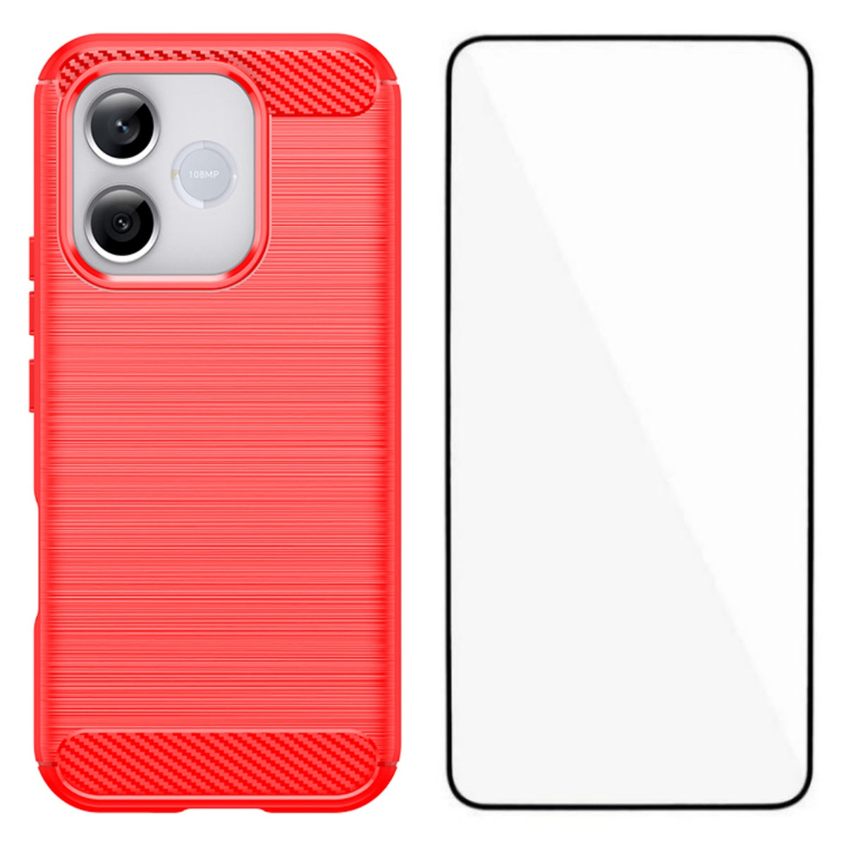 WANLONFENG for Honor 600 Lite 5G Case with Screen Film  LS Series Big Lens Hole Brushed Texture TPU Phone Cover