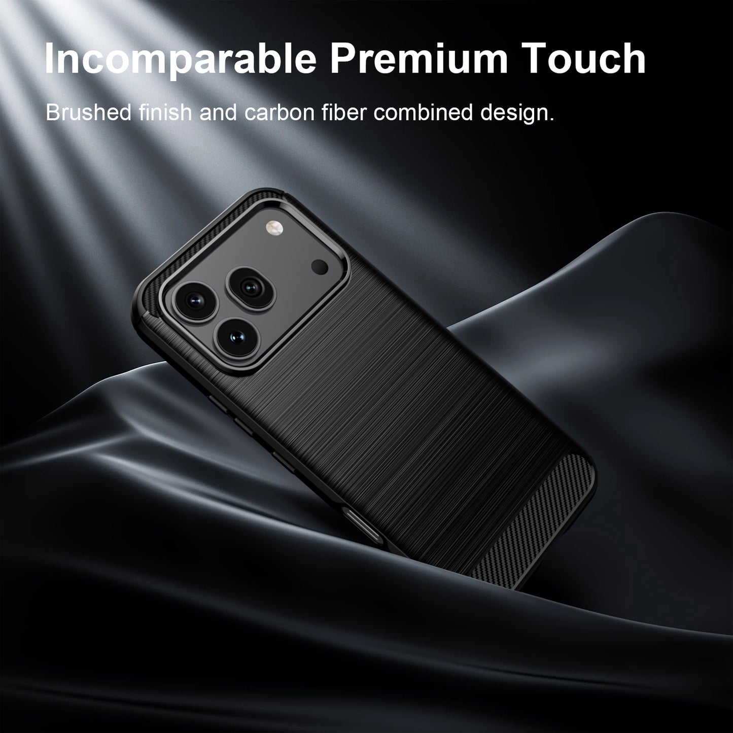 WANLONFENG for Honor 600 5G Case with Screen Film  LS Series Big Lens Hole Brushed Texture TPU Phone Cover