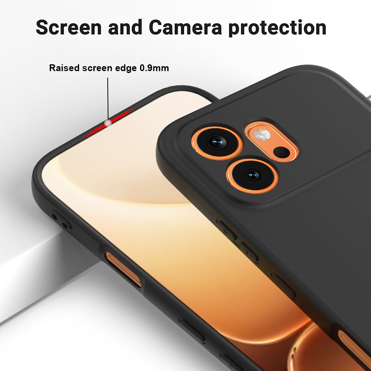 For Honor 600 5G Liquid Silicone Case Phone Back Cover with Hand Strap