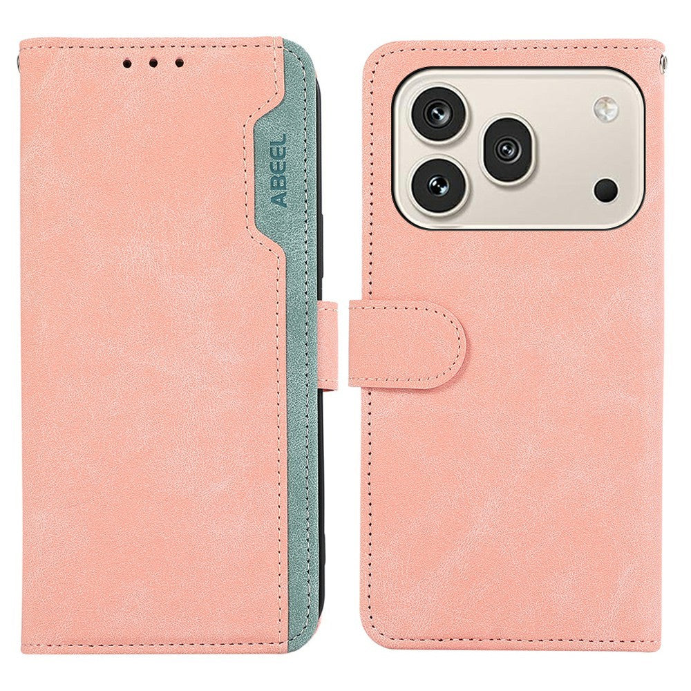 ABEEL Case For Honor 600 Pro 5G  /  600 5G Color Splicing Leather Flip Phone Cover RFID Blocking