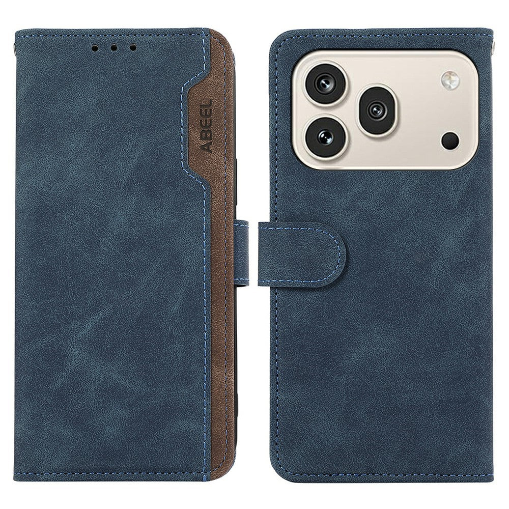 ABEEL Case For Honor 600 Pro 5G  /  600 5G Color Splicing Leather Flip Phone Cover RFID Blocking