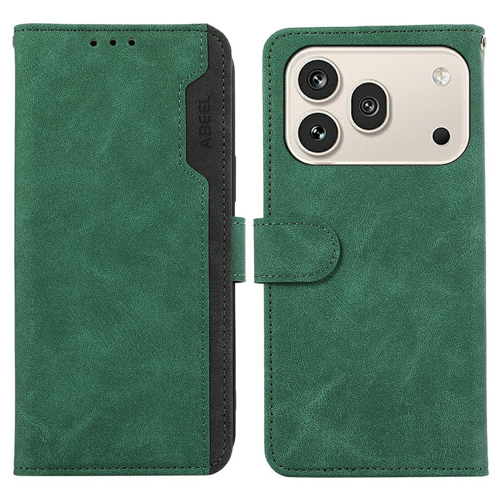 ABEEL Case For Honor 600 Pro 5G  /  600 5G Color Splicing Leather Flip Phone Cover RFID Blocking