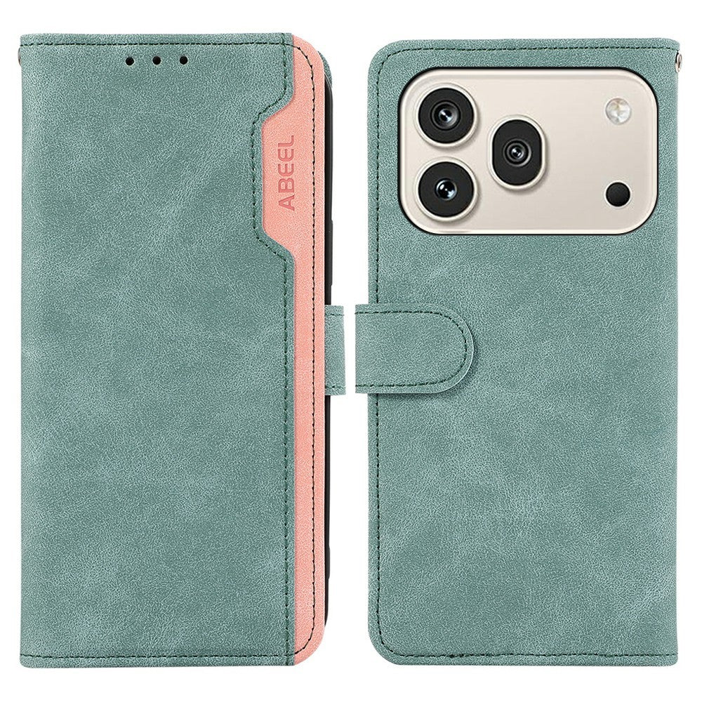 ABEEL Case For Honor 600 Pro 5G  /  600 5G Color Splicing Leather Flip Phone Cover RFID Blocking