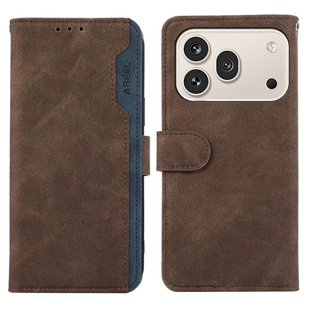 ABEEL Case For Honor 600 Pro 5G  /  600 5G Color Splicing Leather Flip Phone Cover RFID Blocking