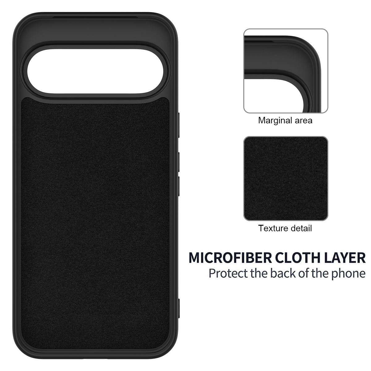 For Google Pixel 11 Pro XL Liquid Silicone Case Phone Back Cover with Hand Strap