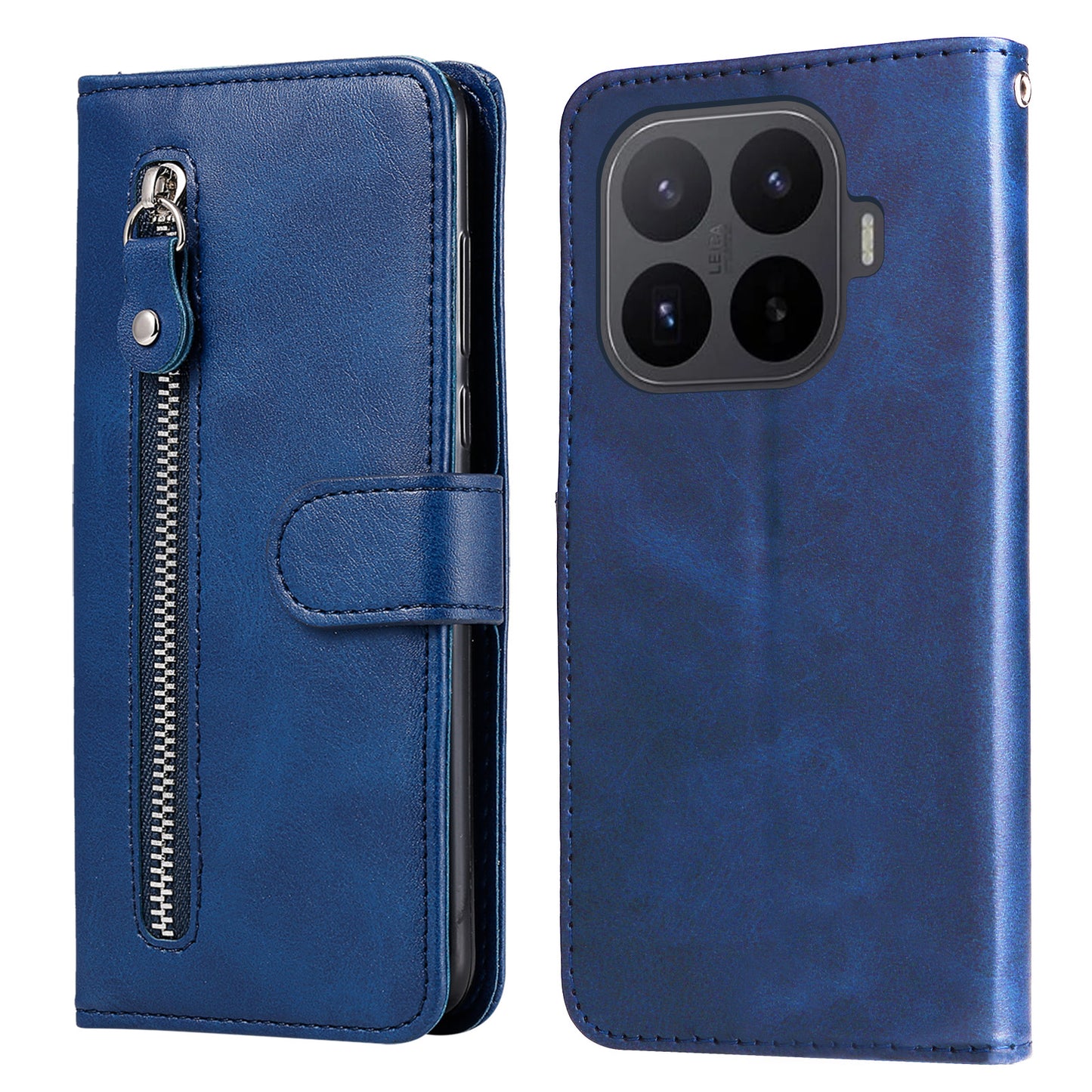 For Xiaomi 17T PU Leather Cases with Zipper Pocket Wallet Phone Cover Stand
