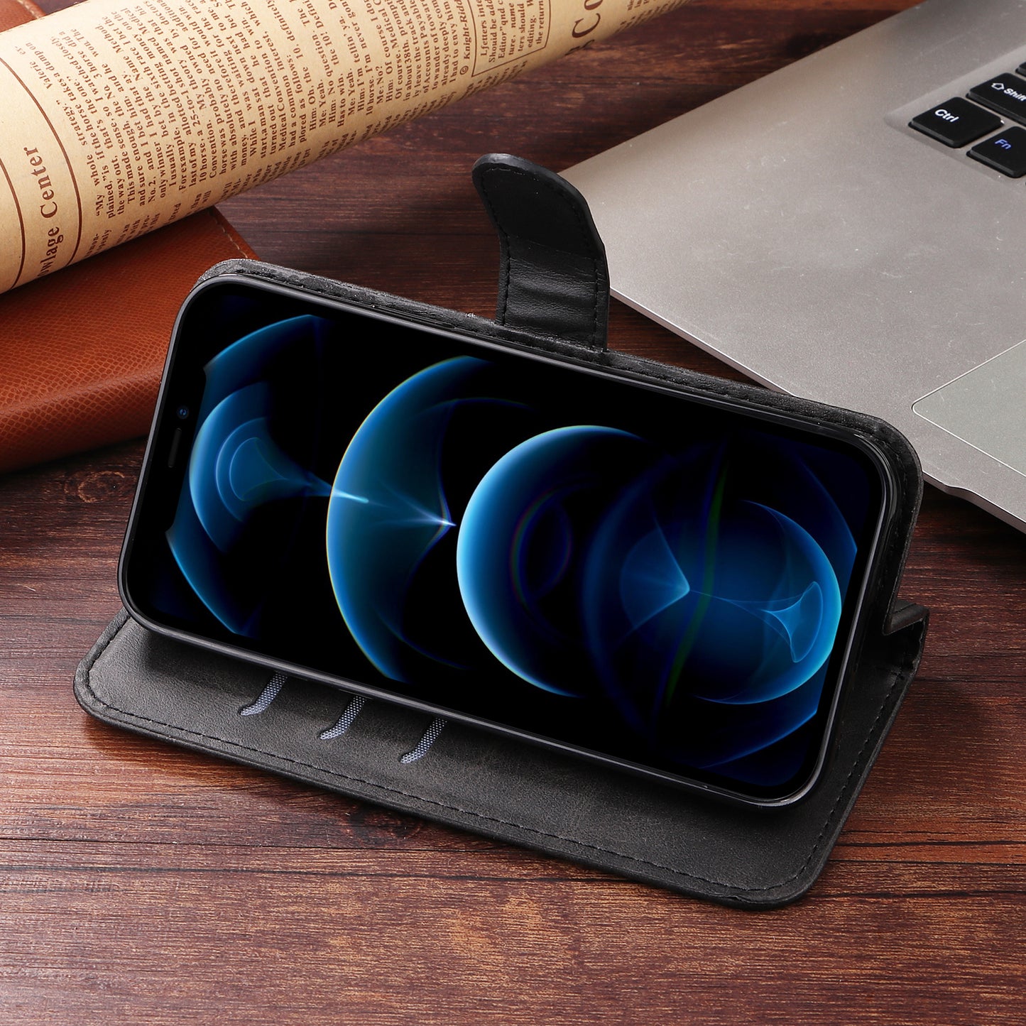 For Xiaomi 17T Pro PU Leather Cases with Zipper Pocket Wallet Phone Cover Stand