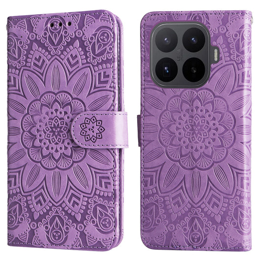 Xiaomi 17T Handyhülle – mit Sonnenblumen-Aufdruck, Leder-Geldbörsen