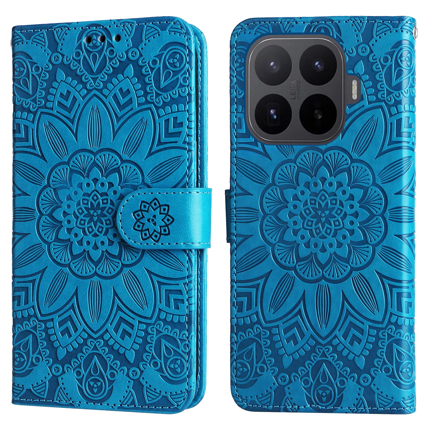 For Xiaomi 17T Case Sunflower Imprint Leather Wallet Phone Cover