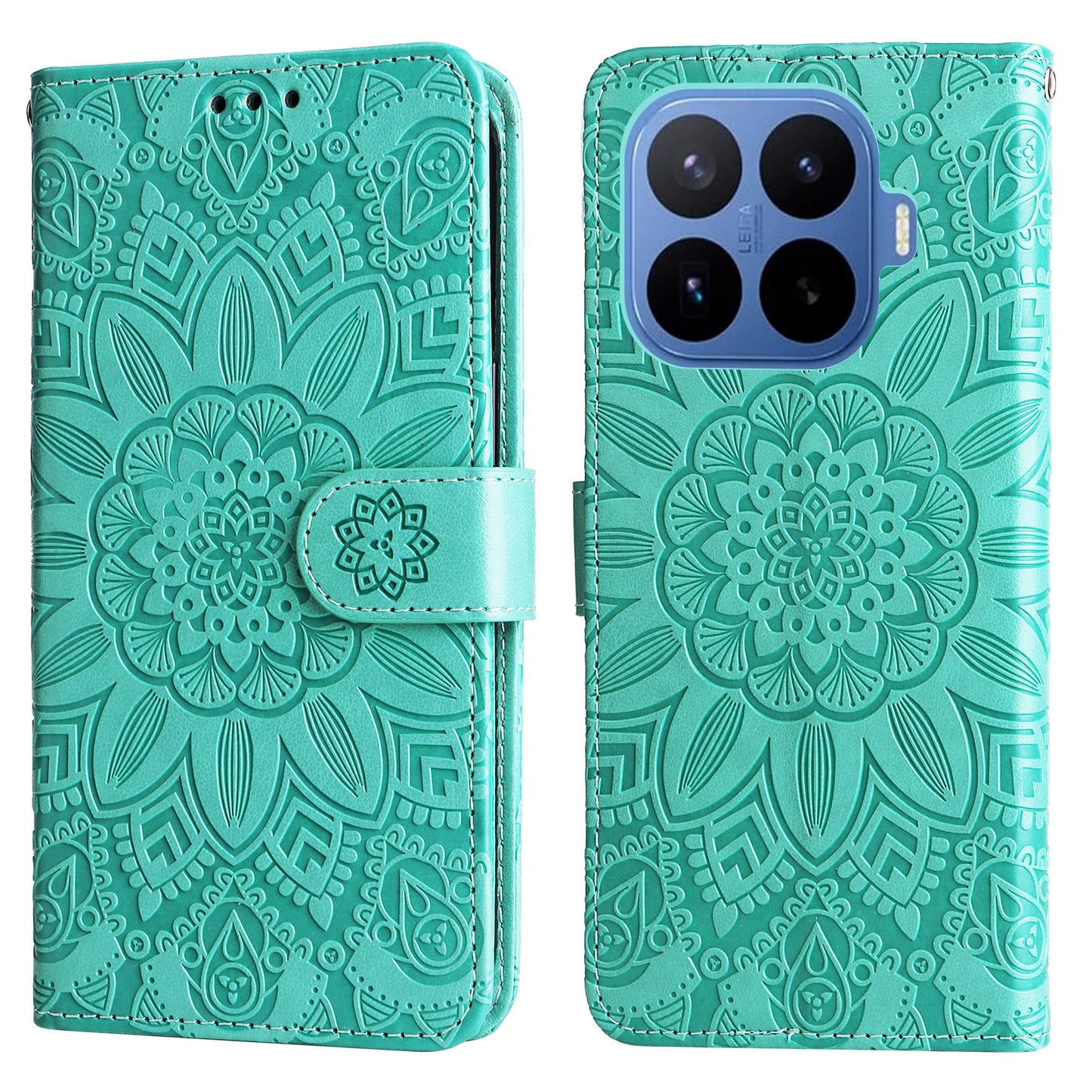 For Xiaomi 17T Pro Case Sunflower Imprint Leather Wallet Phone Cover
