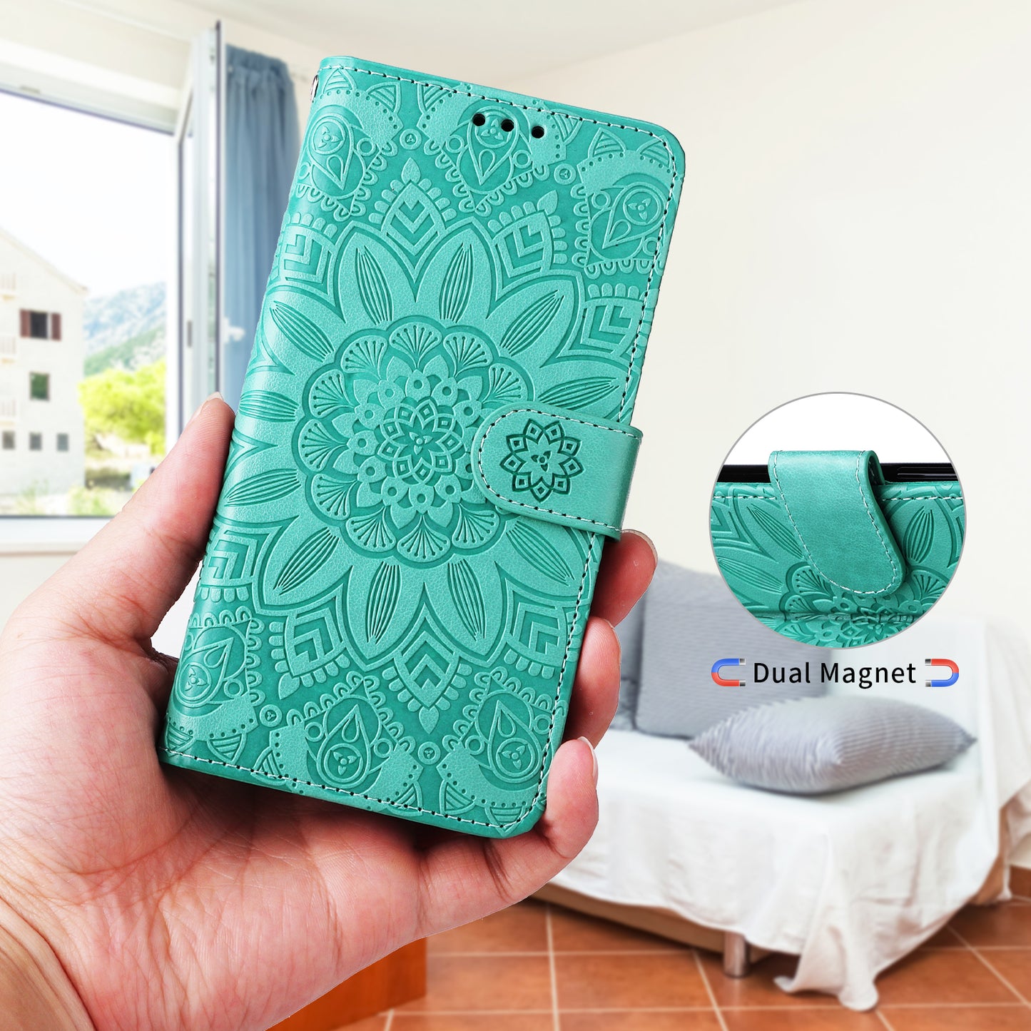 For Xiaomi 17T Pro Case Sunflower Imprint Leather Wallet Phone Cover