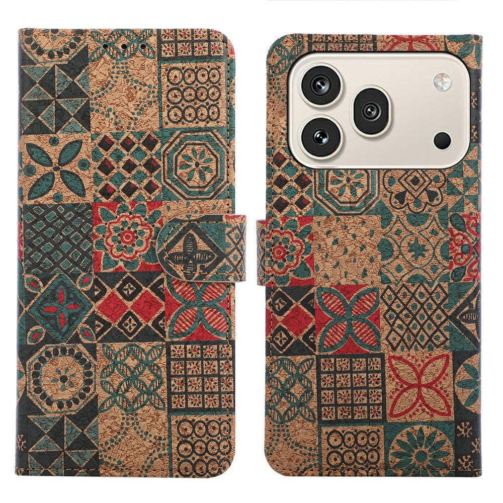 Honor 600 5G / 600 Pro 5G Wallet-Handyhülle – Leder-Geldbörsenhülle im Bohème-Stil, aus TPU-PU, mit Ständer