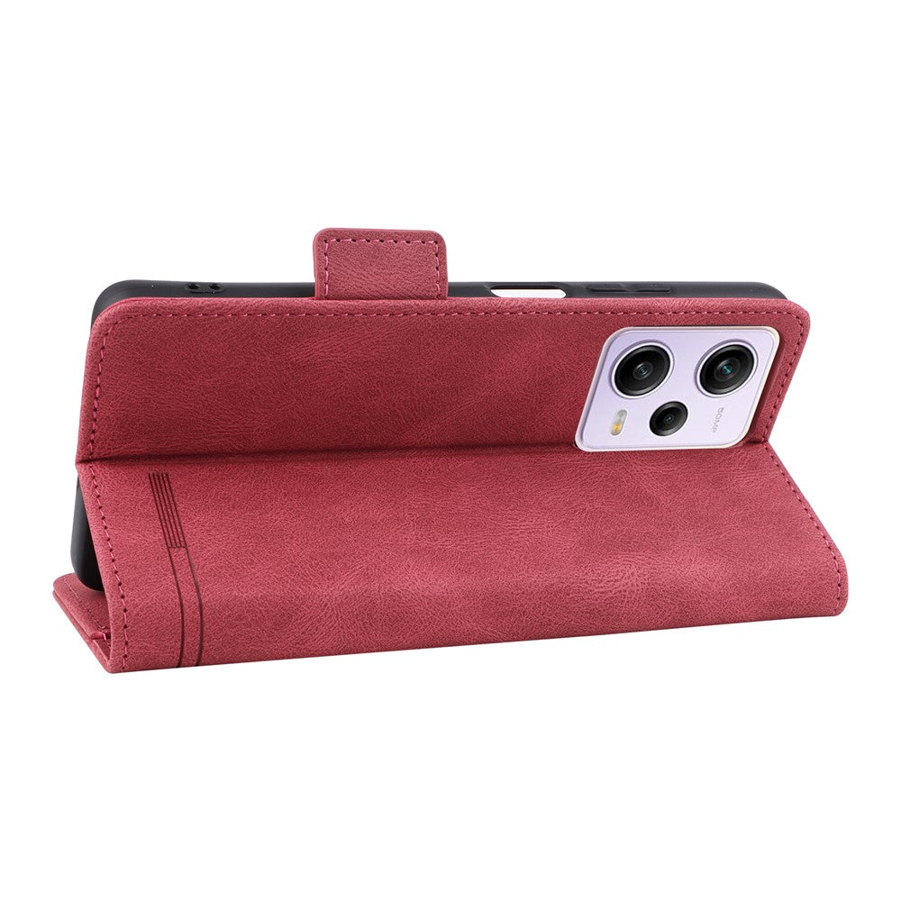 For Xiaomi Redmi Note 12 Pro 5G / Note 12 Pro Speed 5G / Poco X5 Pro 5G PU Leather Anti-drop Case Hardware Decor Dual Magnetic Clasp Wallet Stand Phone Cover