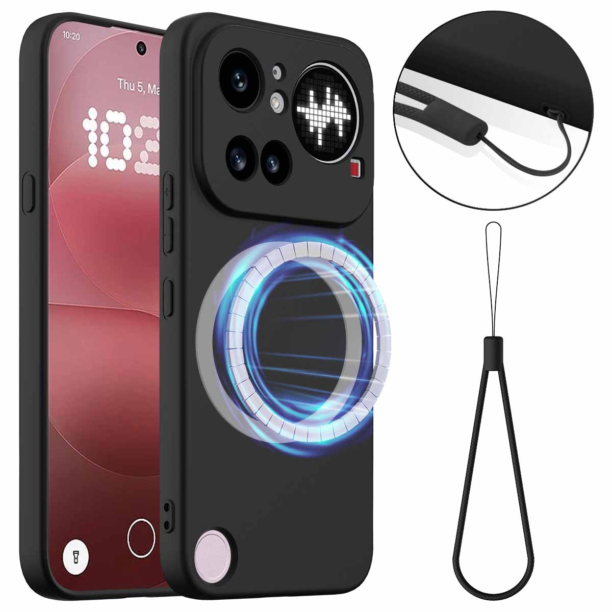 Nothing Phone (4a) Pro Magnetische Handyhülle – Schutzhülle aus stoßfestem Flüssigsilikon