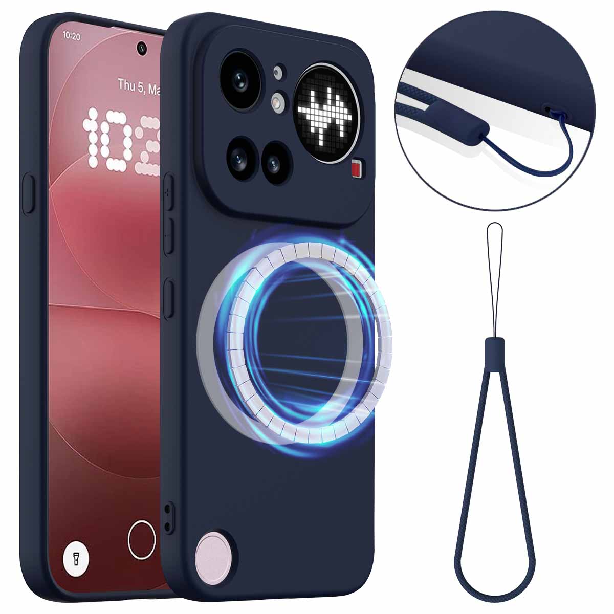 Nothing Phone (4a) Pro Magnetische Handyhülle – Schutzhülle aus stoßfestem Flüssigsilikon